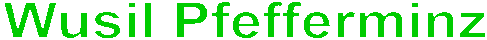 Wusil Pfefferminz